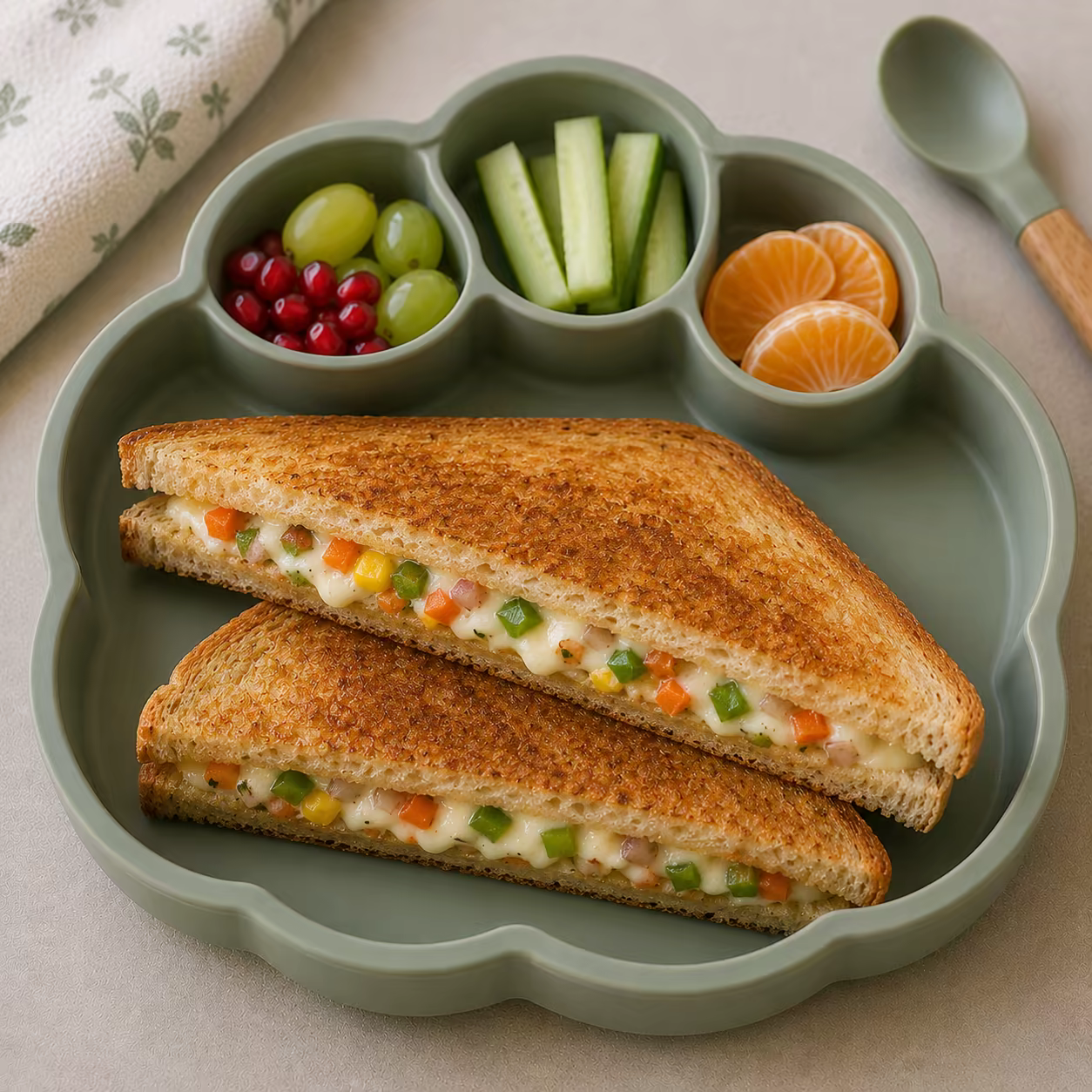 Cheese Vegetable Sandwich
