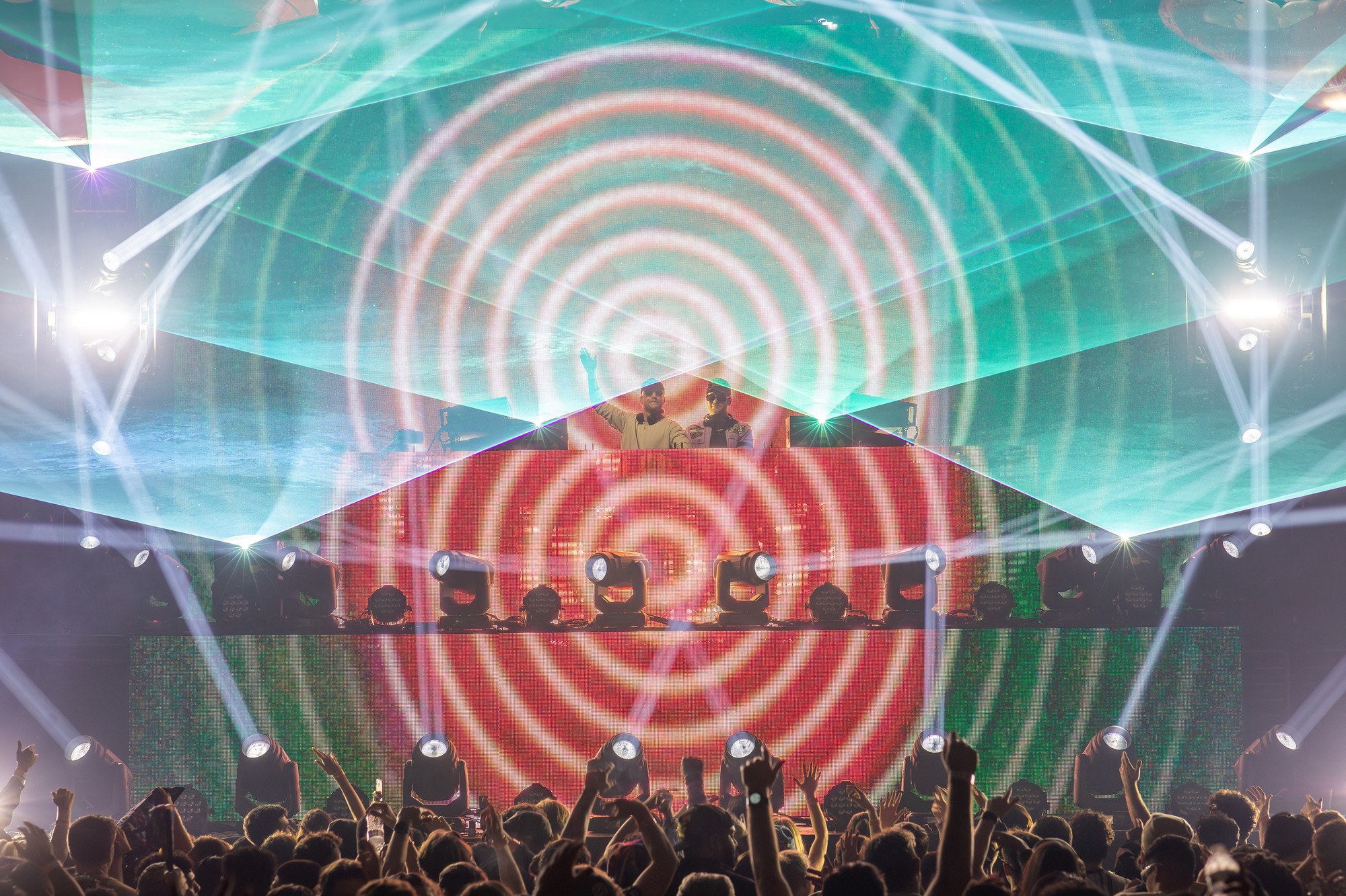SIDEPIECE Home Run Tour at Brooklyn Mirage — stage and lighting design by VIP.