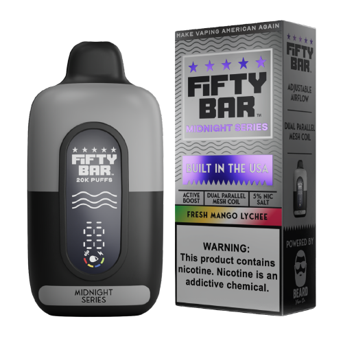 Fifty Bar 20K Fresh Mango Lychee disposable vape at Ember Smoke & Vape in Mesa