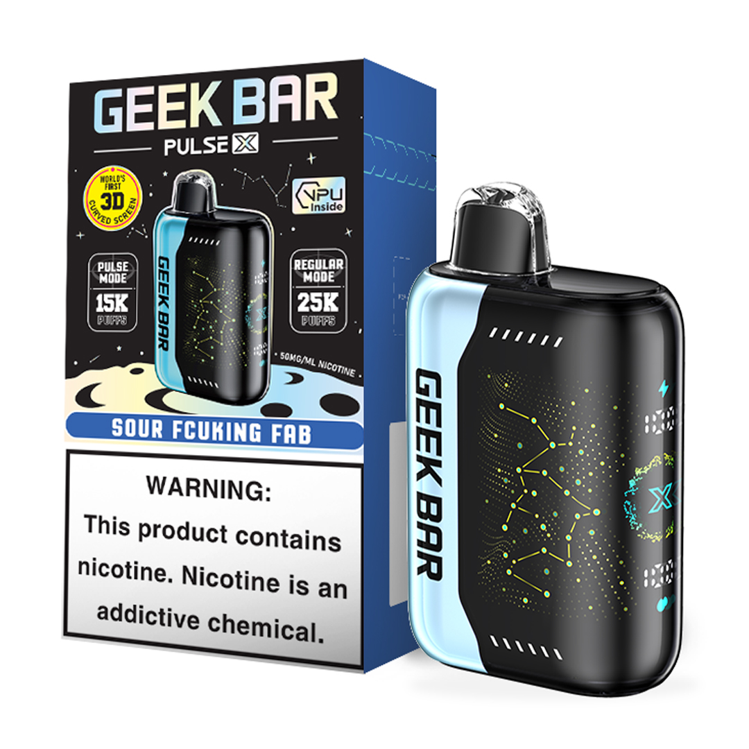 Geek Bar Pulse X 25K Sour Fcuking Fab disposable vape at Ember Smoke & Vape in Mesa