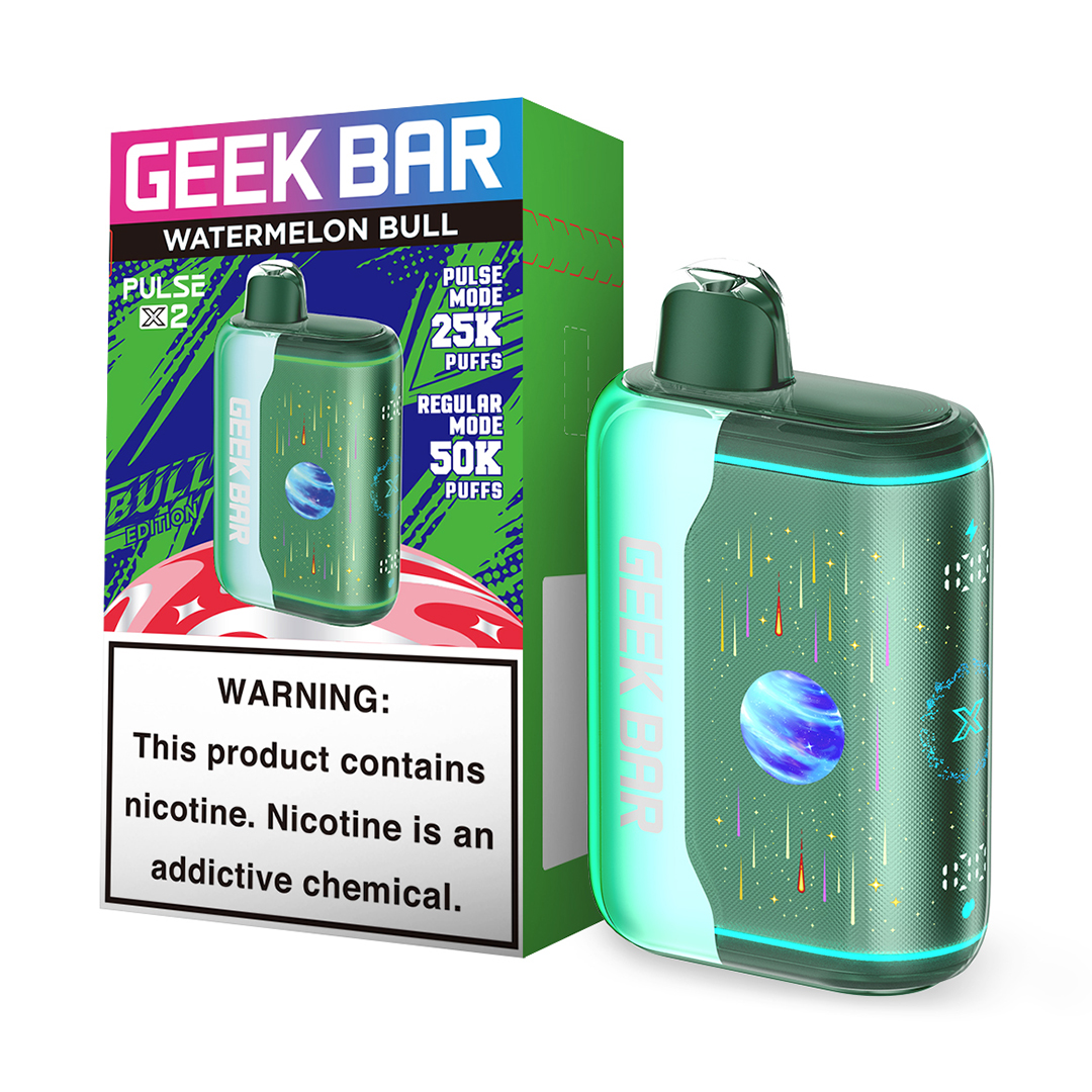 Geek Bar Pulse X2 Watermelon Bull disposable vape at Ember Smoke & Vape in Mesa