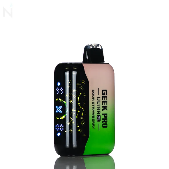 Geek Pro Ultra X 45K Sour Strawberry disposable vape at Ember Smoke & Vape in Mesa