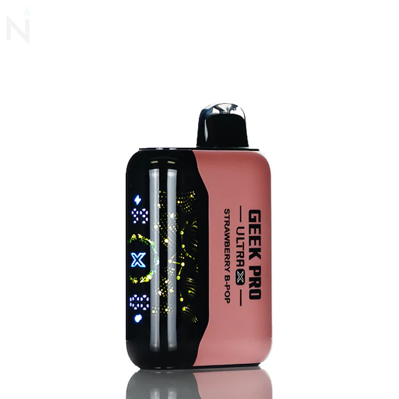 Geek Pro Ultra X 45K Strawberry B-Pop disposable vape at Ember Smoke & Vape in Mesa