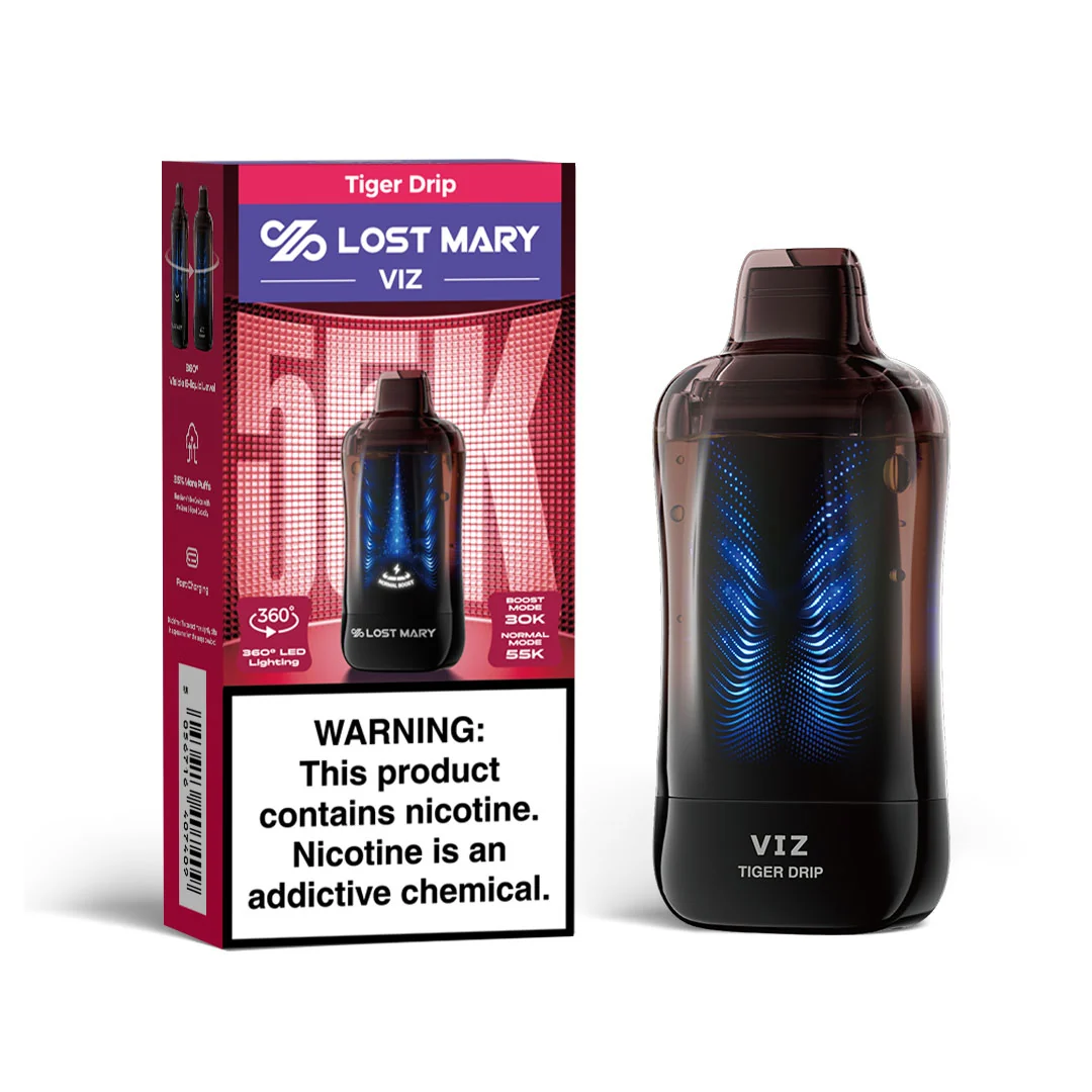 Lost Mary VIZ 55K Tiger Drip disposable vape at Ember Smoke & Vape in Mesa