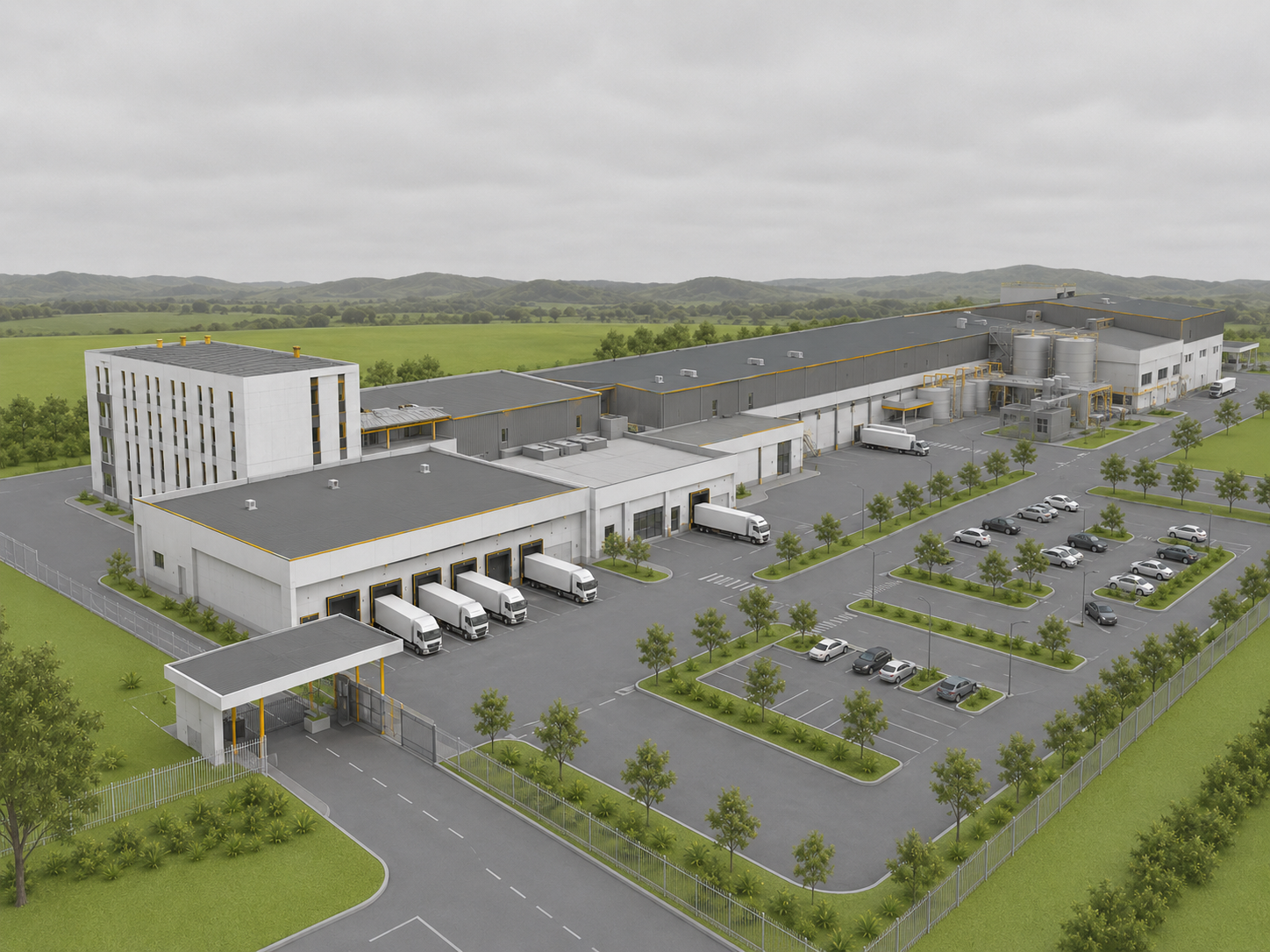 Conceptual render of the Iona Project integrated production precinct
