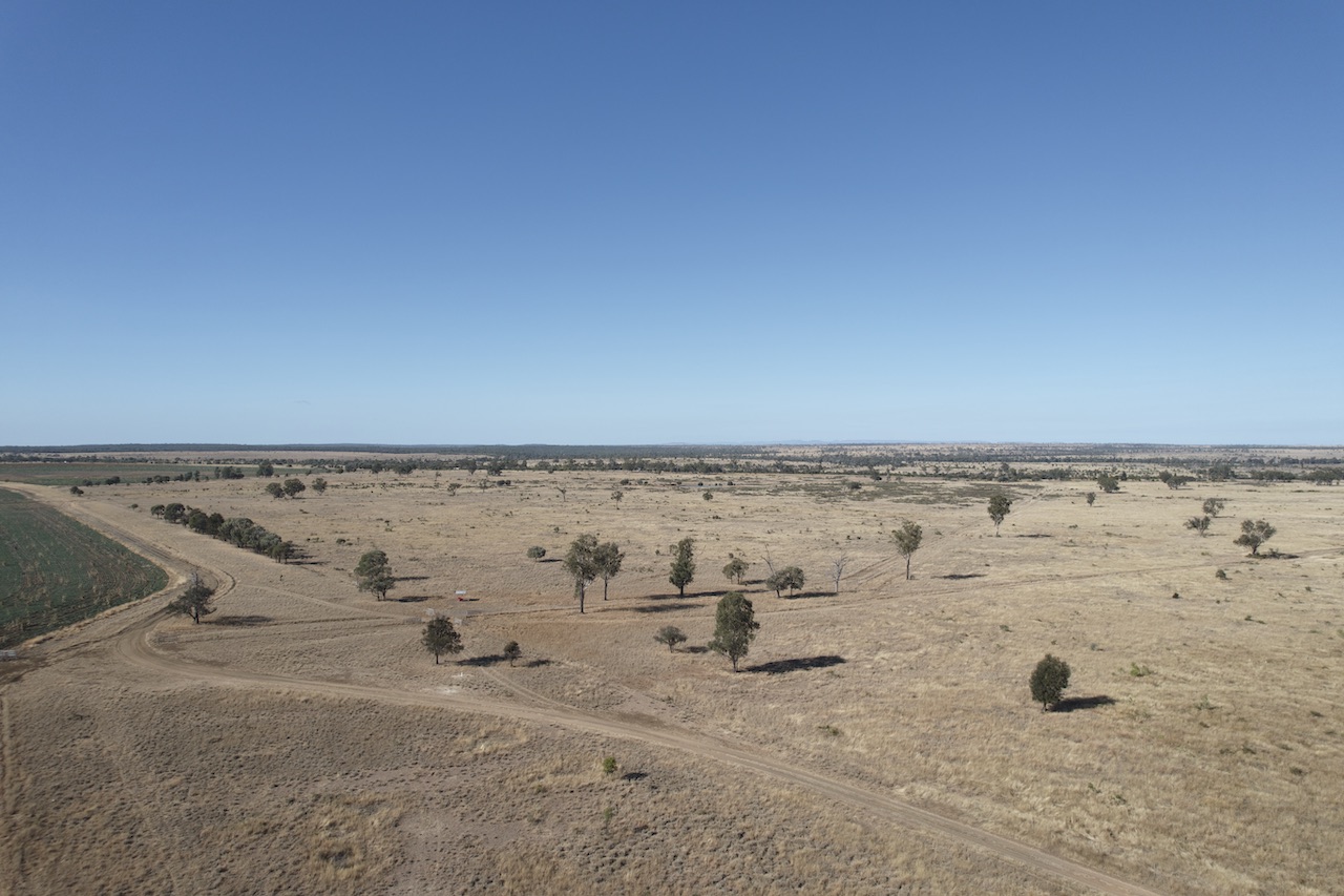 Aerial view of the proposed processing plant site at Iona Downs