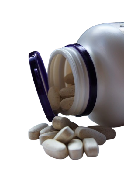 Bottle of daily vitamins