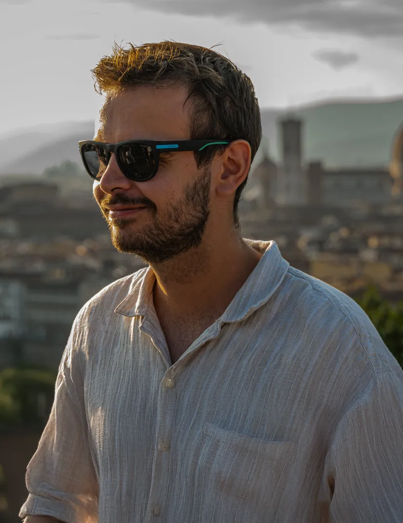 a photo of ivan kirev with glasses