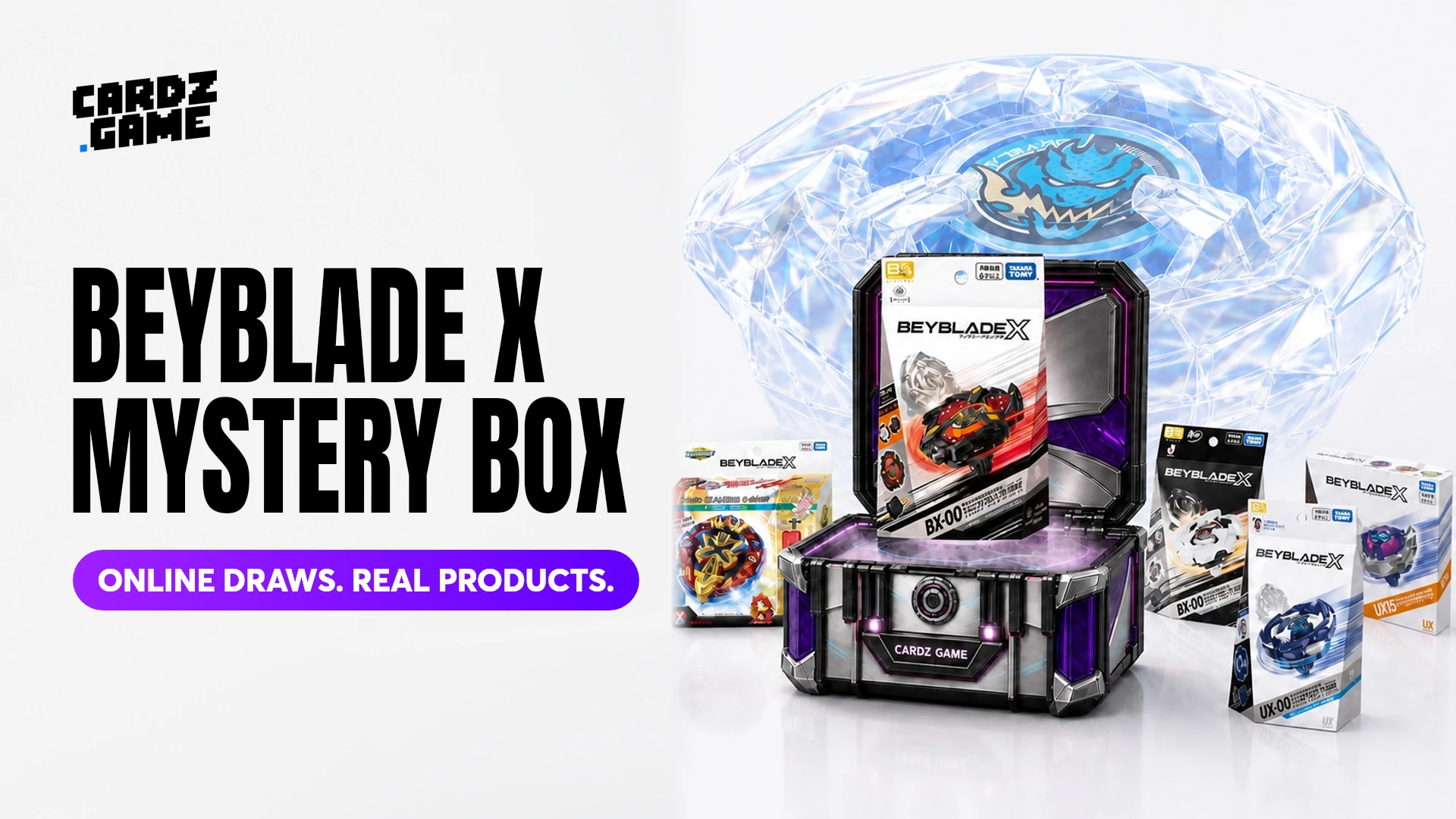 CARDZ BEYBLADE X Mystery Box launch banner
