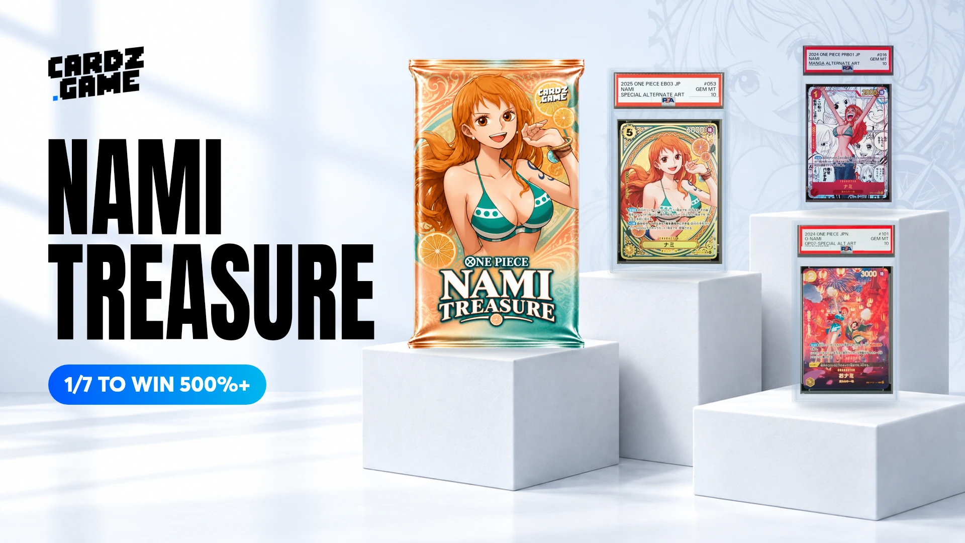 CARDZ Nami Treasure launch banner