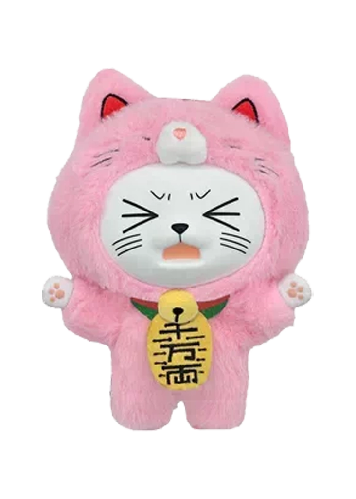 Pink Turbo Granny Lucky Cat Plush Pendant (15 cm) — SUNRISEPOP · PSA 10