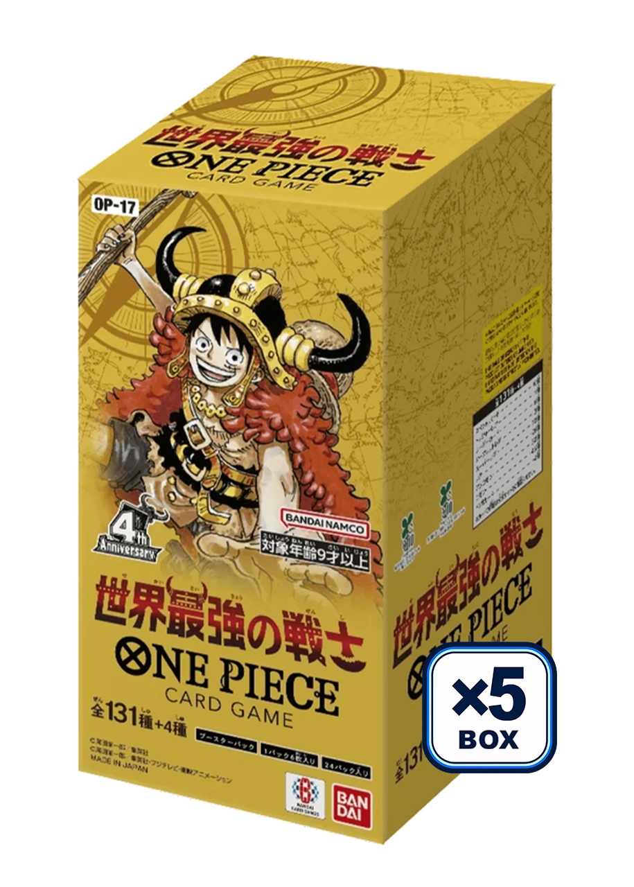 ONE PIECE Card Game The World’s Strongest Warriors Box x5 (OP17) JP · PSA 10