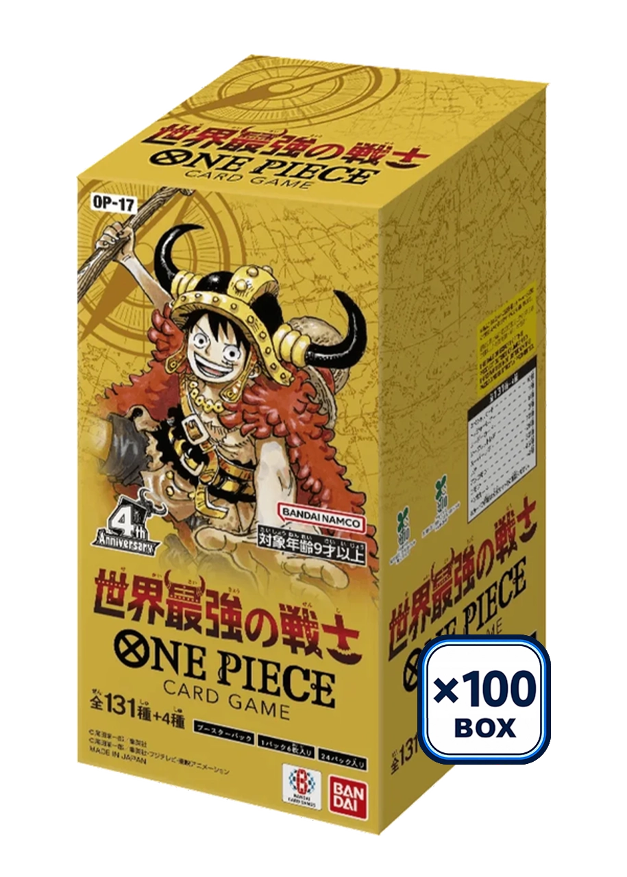 ONE PIECE Card Game The World’s Strongest Warriors Box x100 (OP17) JP · PSA 10