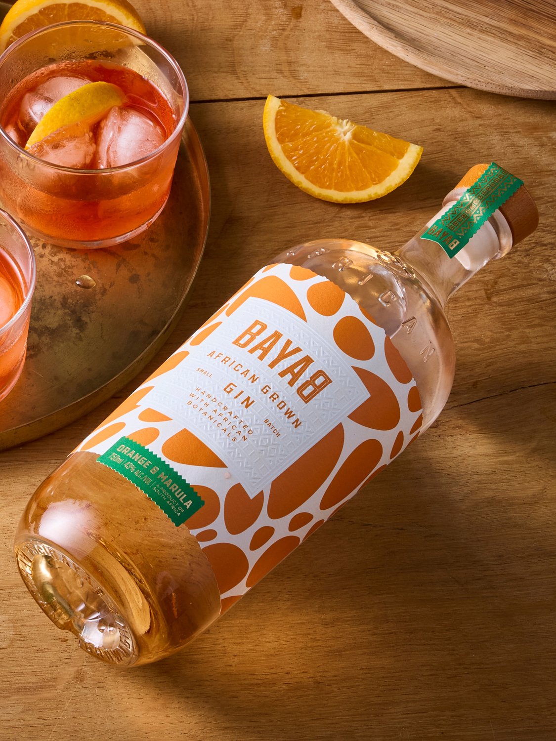 Bayab Orange and Marula Gin - bold African flavours