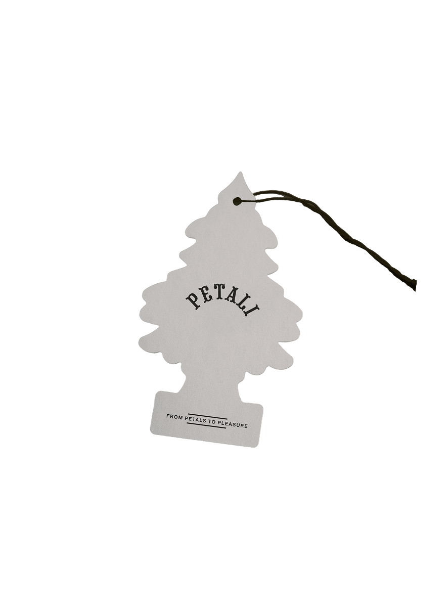 Petali air freshener hangtag, About page moodboard