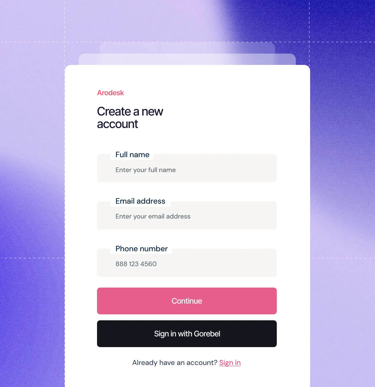 Arodesk-new-account