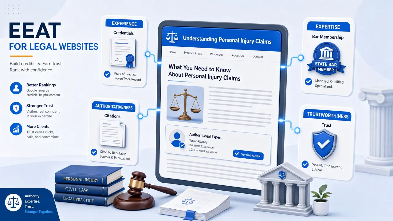 E-E-A-T signals for legal websites