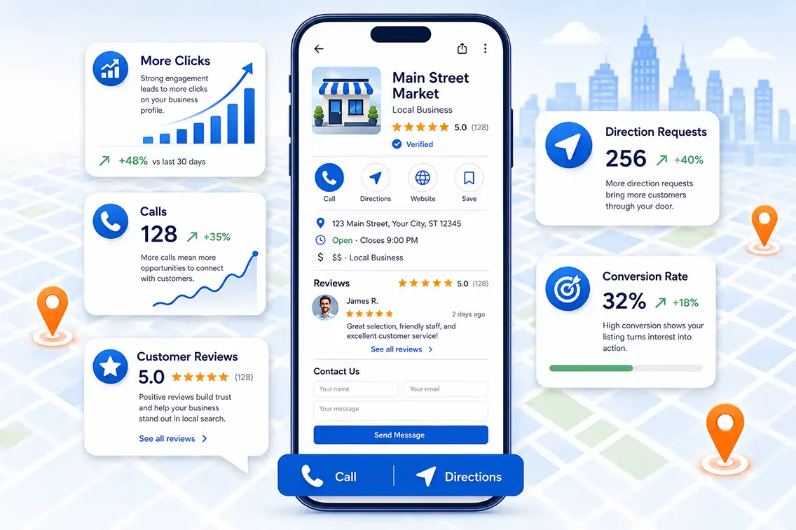 Mobile local SEO reviews and conversions