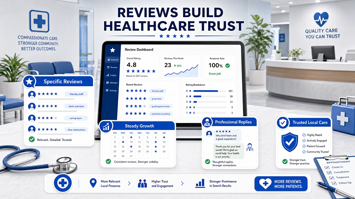 Healthcare reviews building patient trust