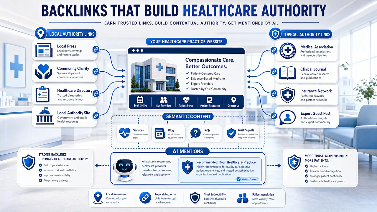 Backlinks that build healthcare authority