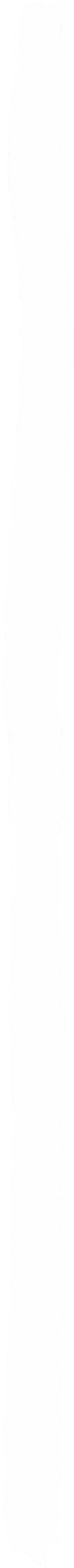 Tall, narrow white vertical brush stroke with rough, uneven edges on a transparent background.