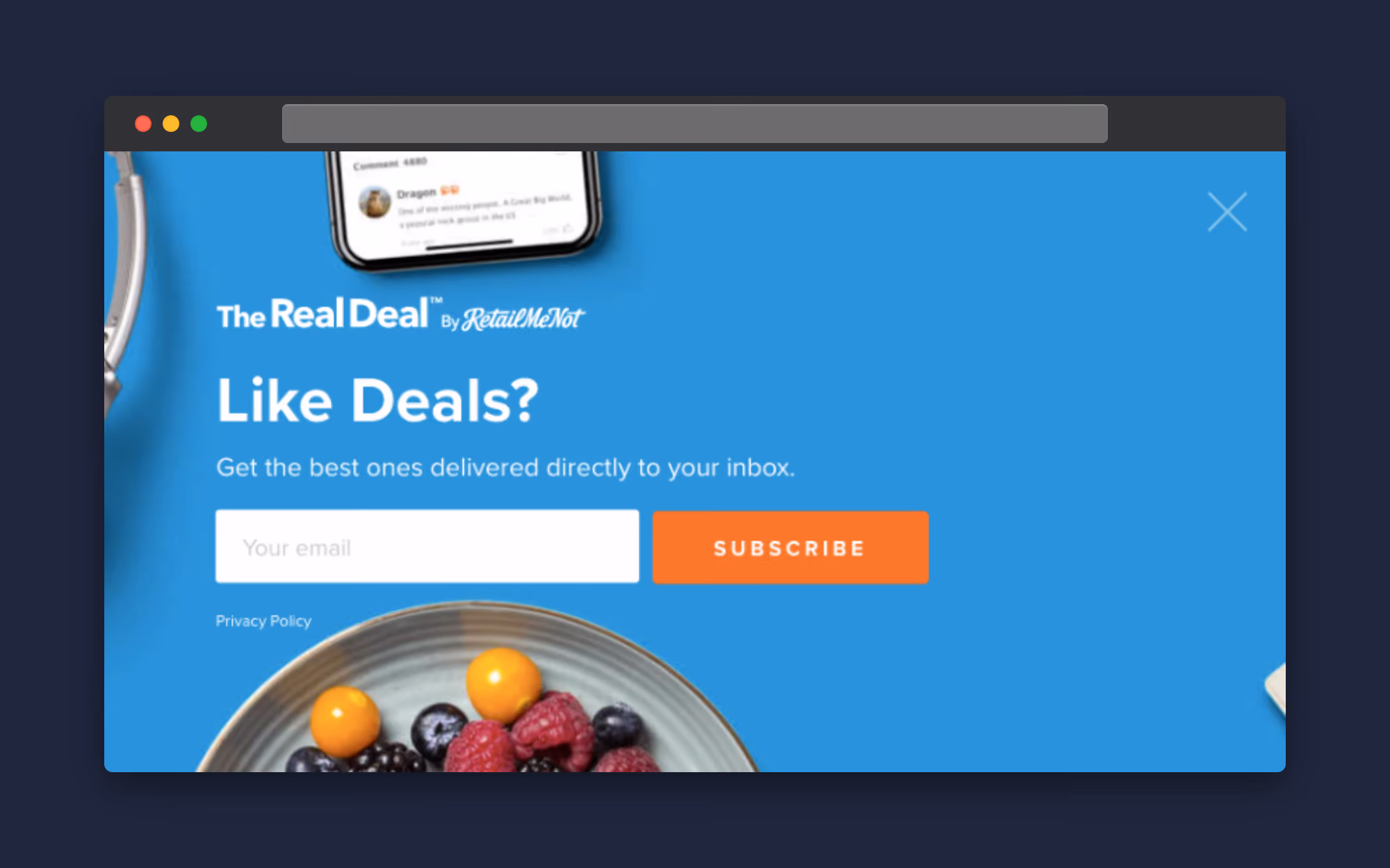 Retailmenot-Startseite