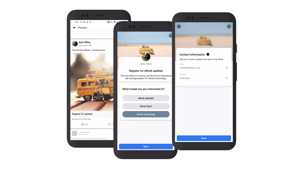 Facebook Automotive Marketing Screenshot