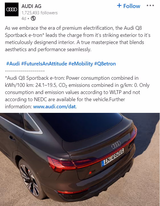LinkedIn Automotive Marketing screenshot