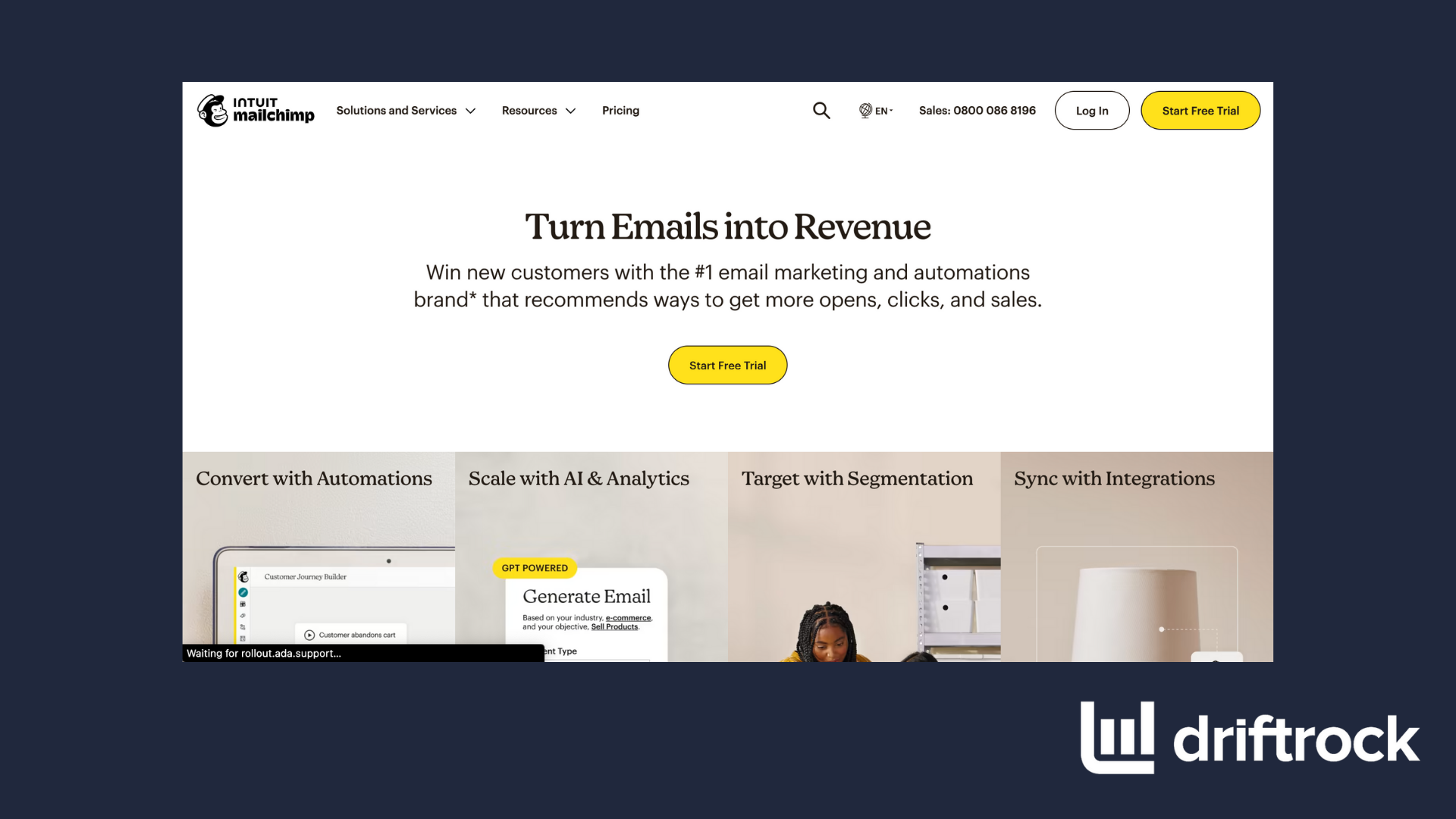 Mailchimp screenshot