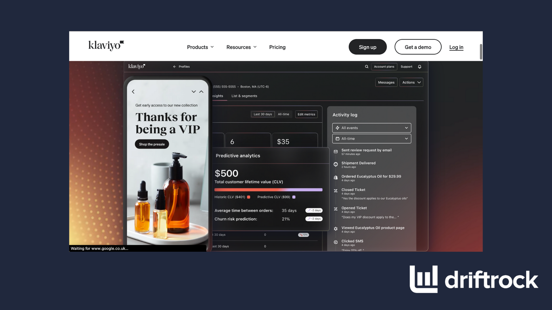 Klaviyo screenshot
