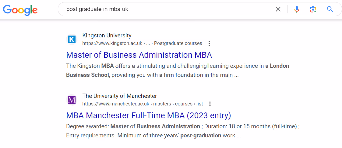 Universities use SEO and content marketing to rank higher on search