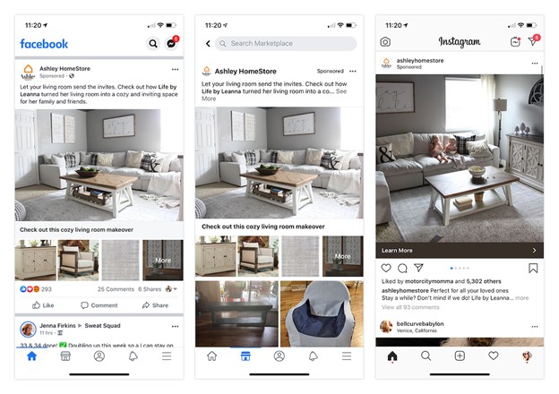 Facebook Marketplace-Anzeigen-Musterbild