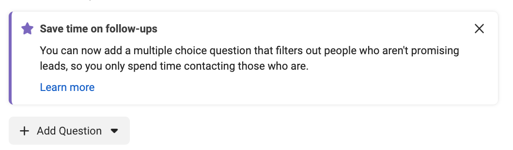 Facebook (Meta) Lead Filtering Alarm