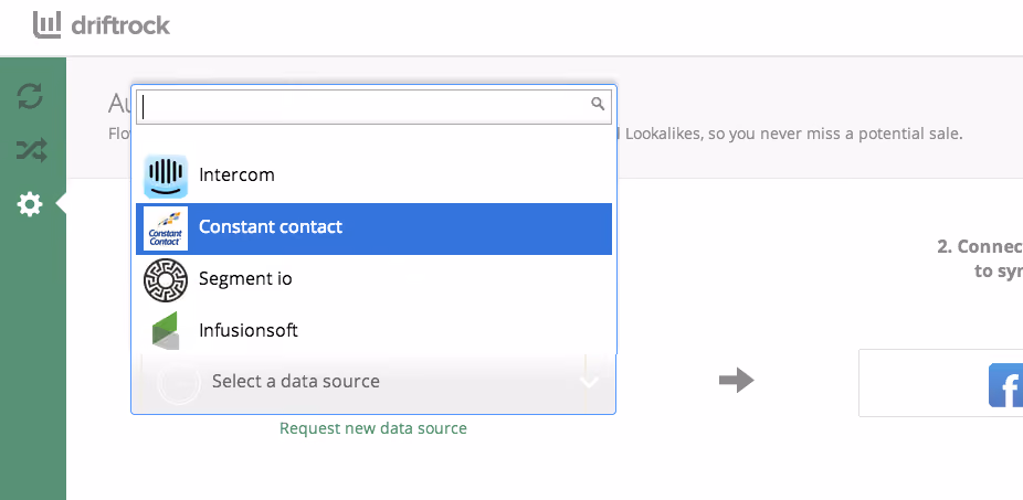  Sync Constant Contact Audiences using Driftrock 