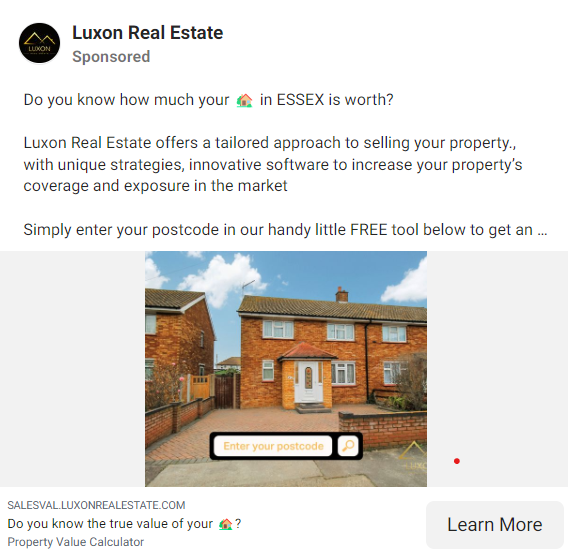 Offers a lead magnet through Facebook Ads