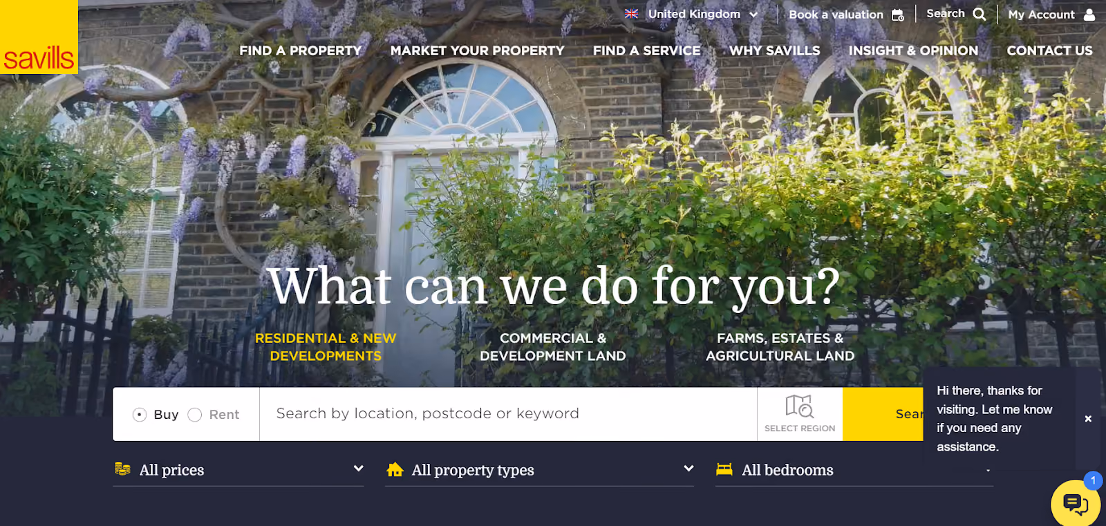 A professional website for real estate businesses
