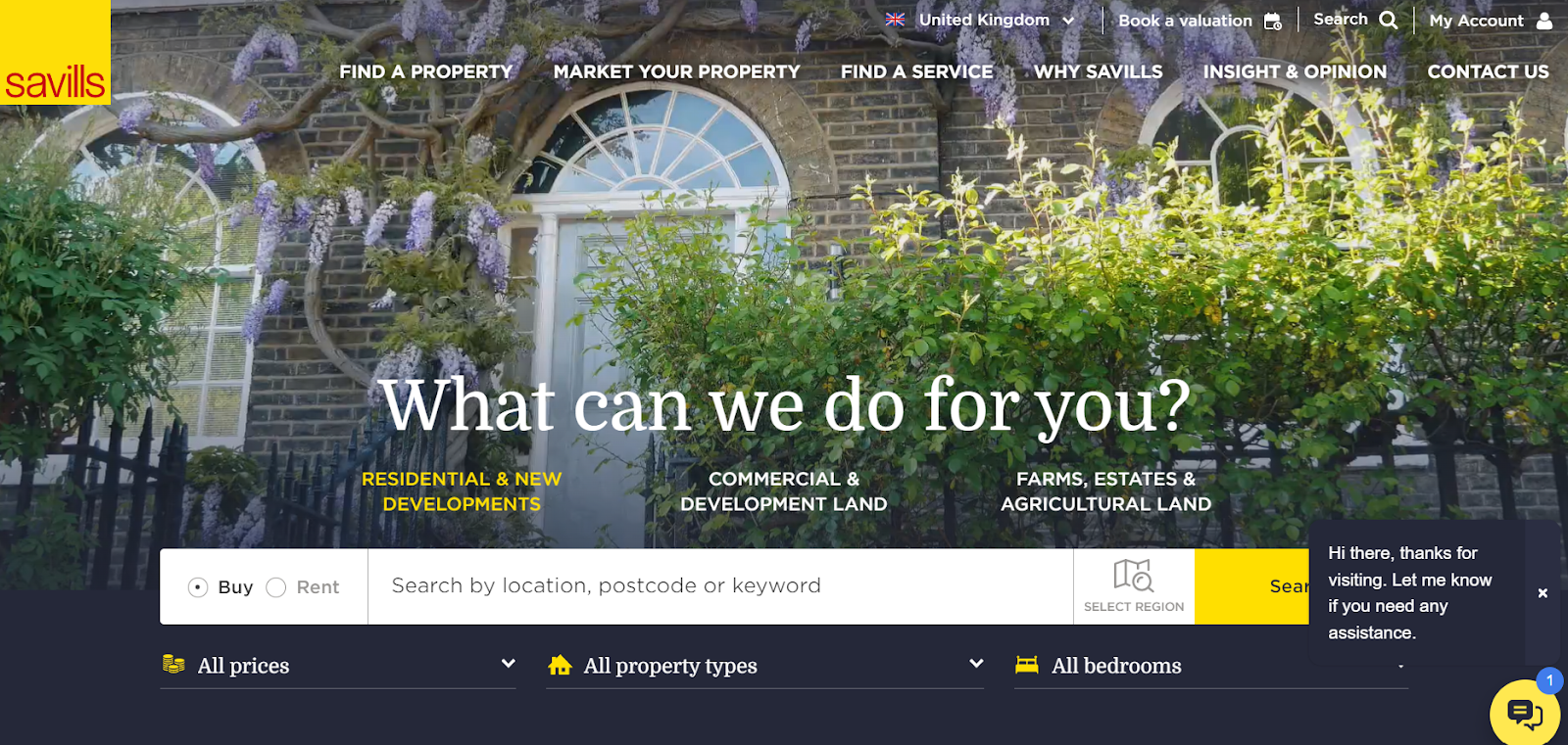 A professional website for real estate businesses