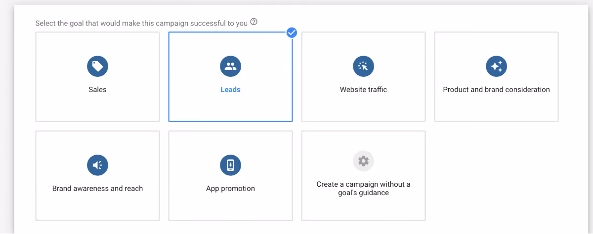 Screenshot – Kampagnenziel