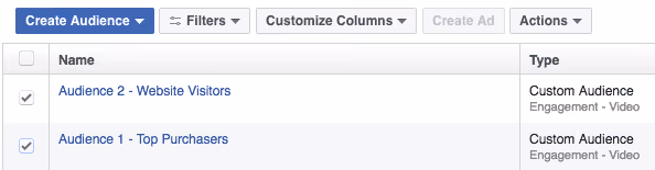 Audiences Facebook