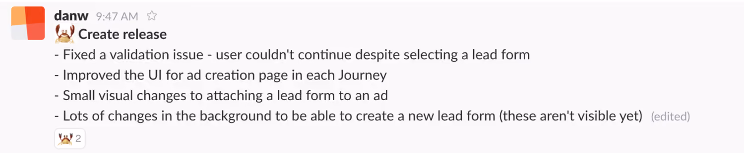 (Note the crab emoji - this is now synonymous with release announcements)