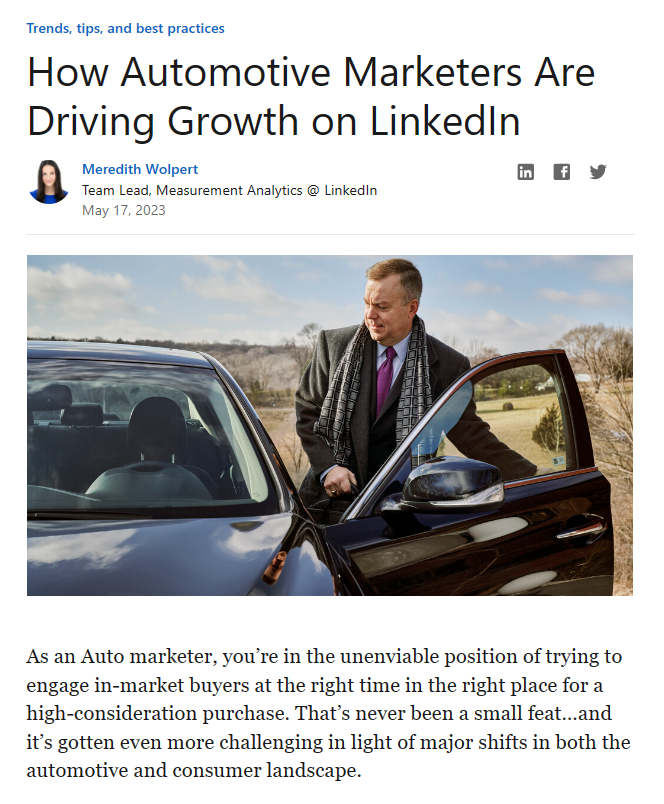 Fundierte Inhalte für Social-Media-Marketing und Lead-Generierung auf LinkedIn
