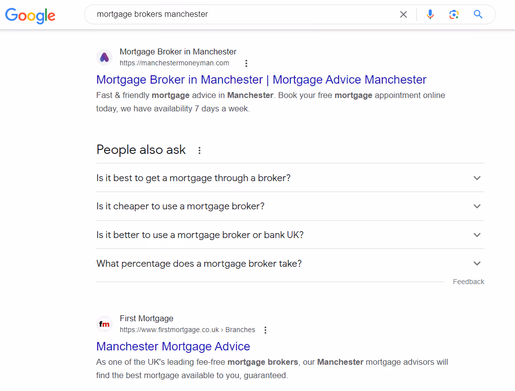 Website optimisation for mortgage lead generation