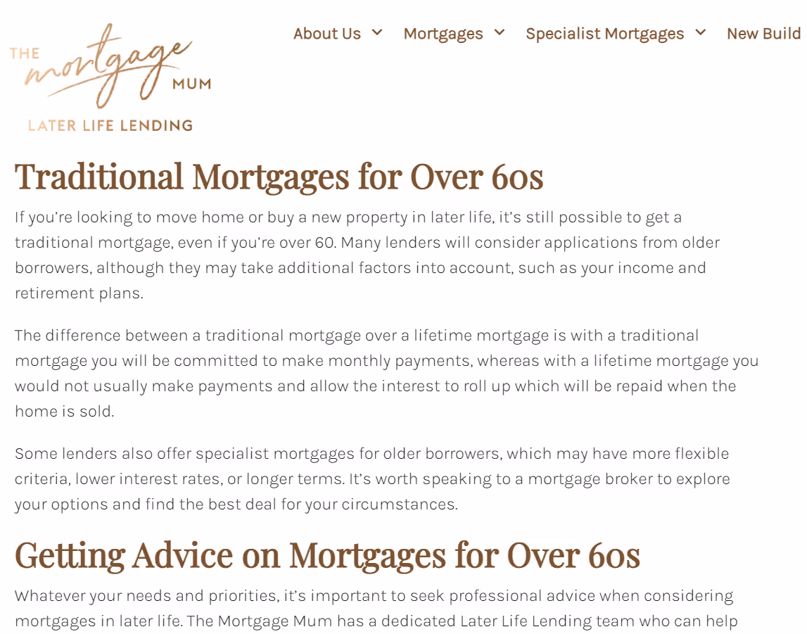 Content writing blog example for mortgage brokers