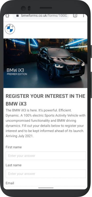 BMW Print QR code 