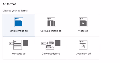 Formatos publicitarios de LinkedIn