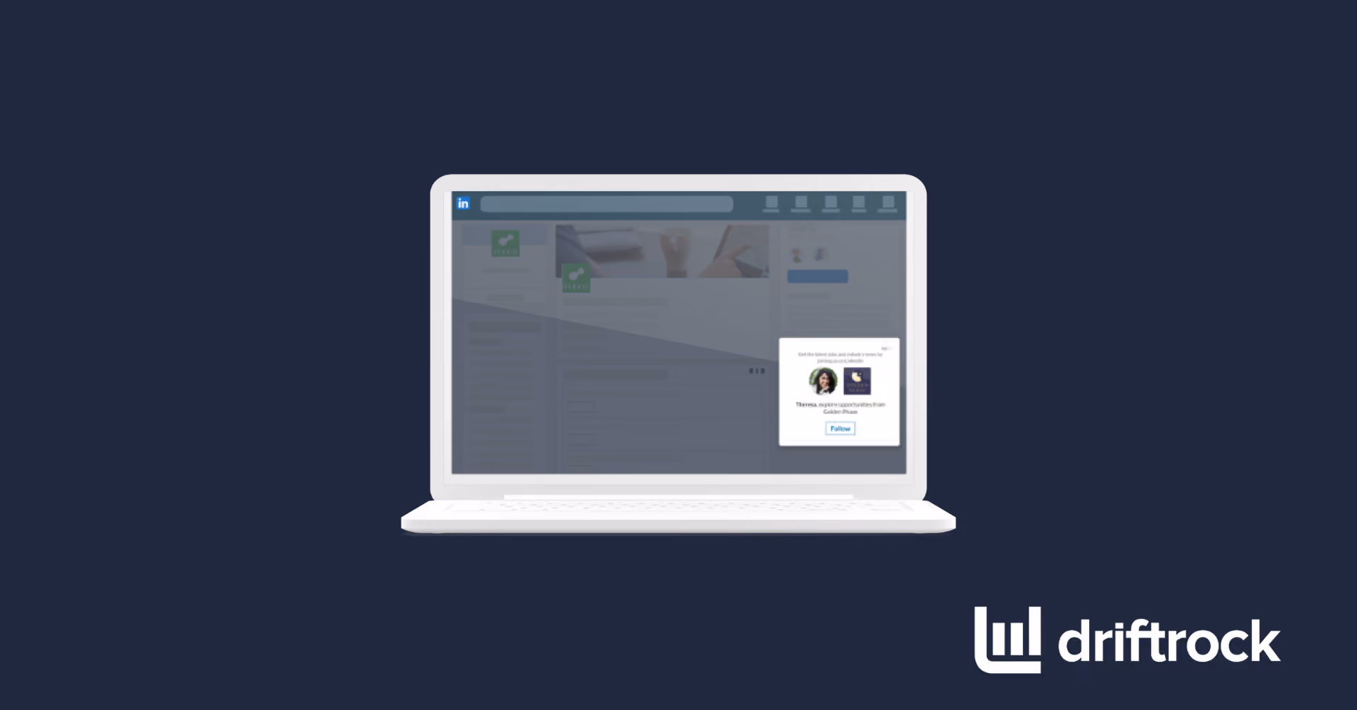 Ejemplo de especificaciones de anuncios en LinkedIn: Seguidor
