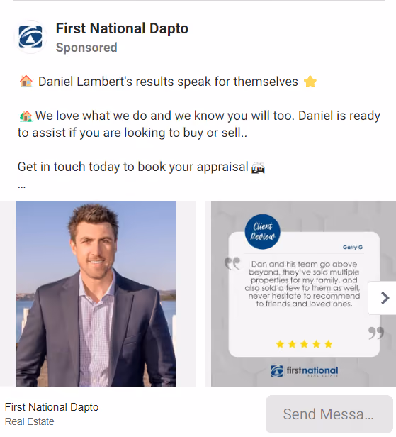 Facebook Real Estate Ad Example - First National Dapto
