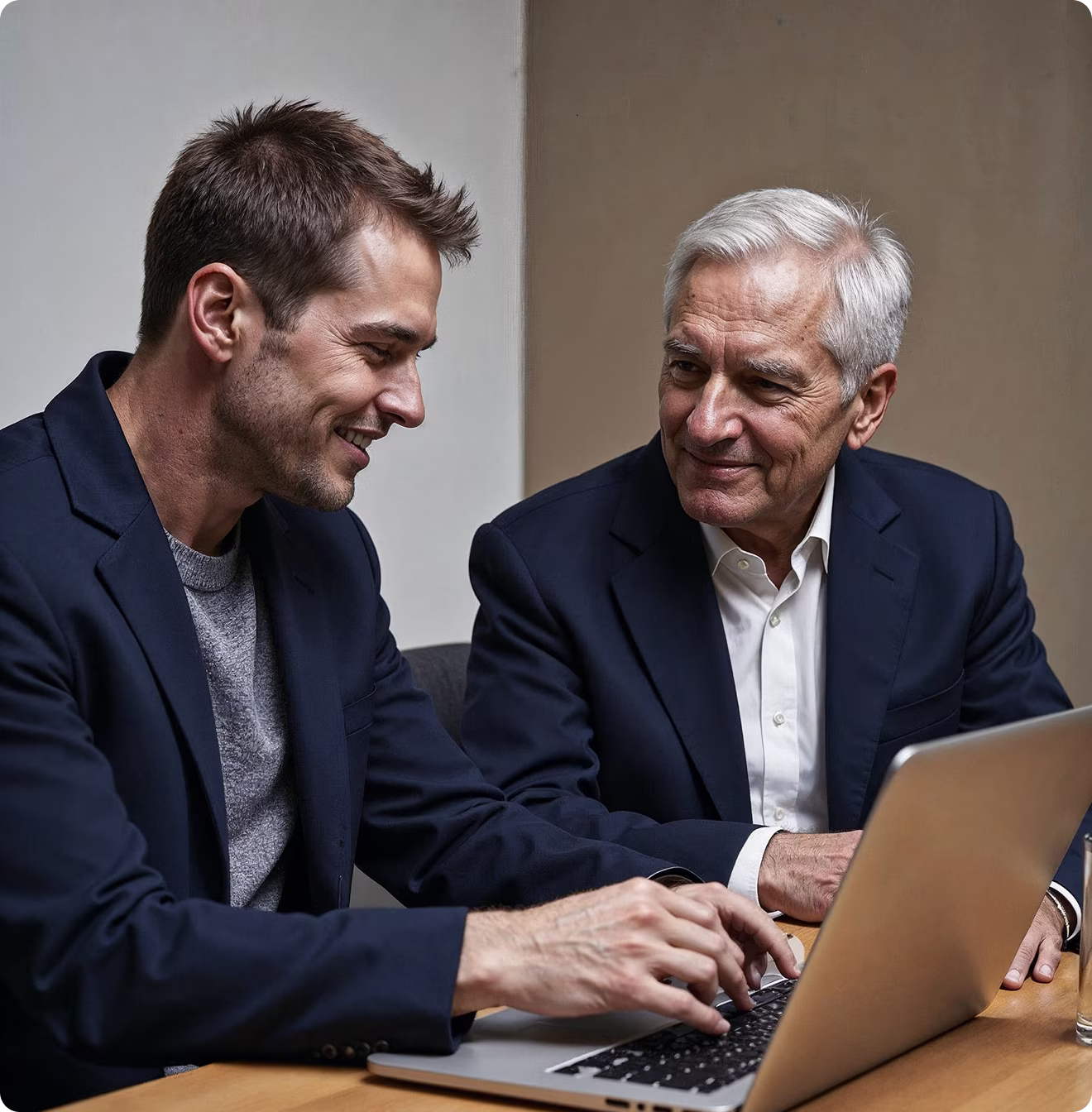 two Gentlemen speaking