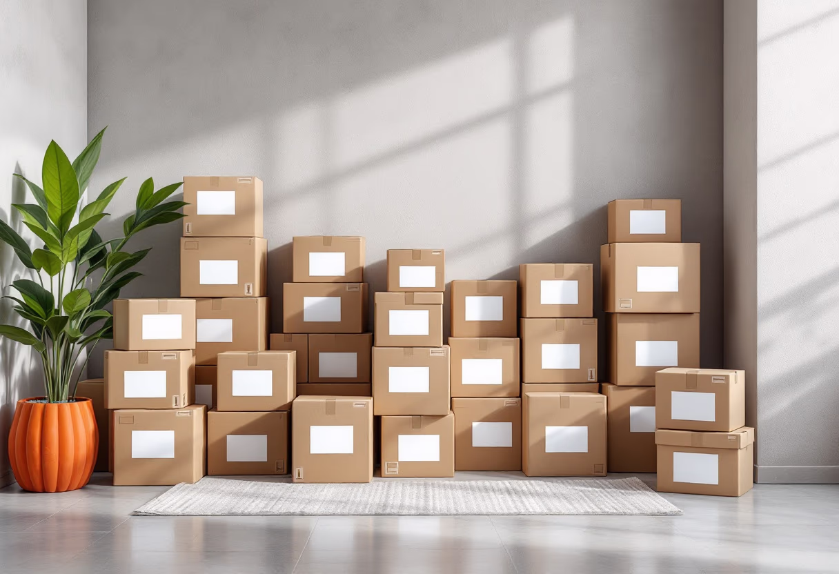 image of different services offered (for a moving & storage company)