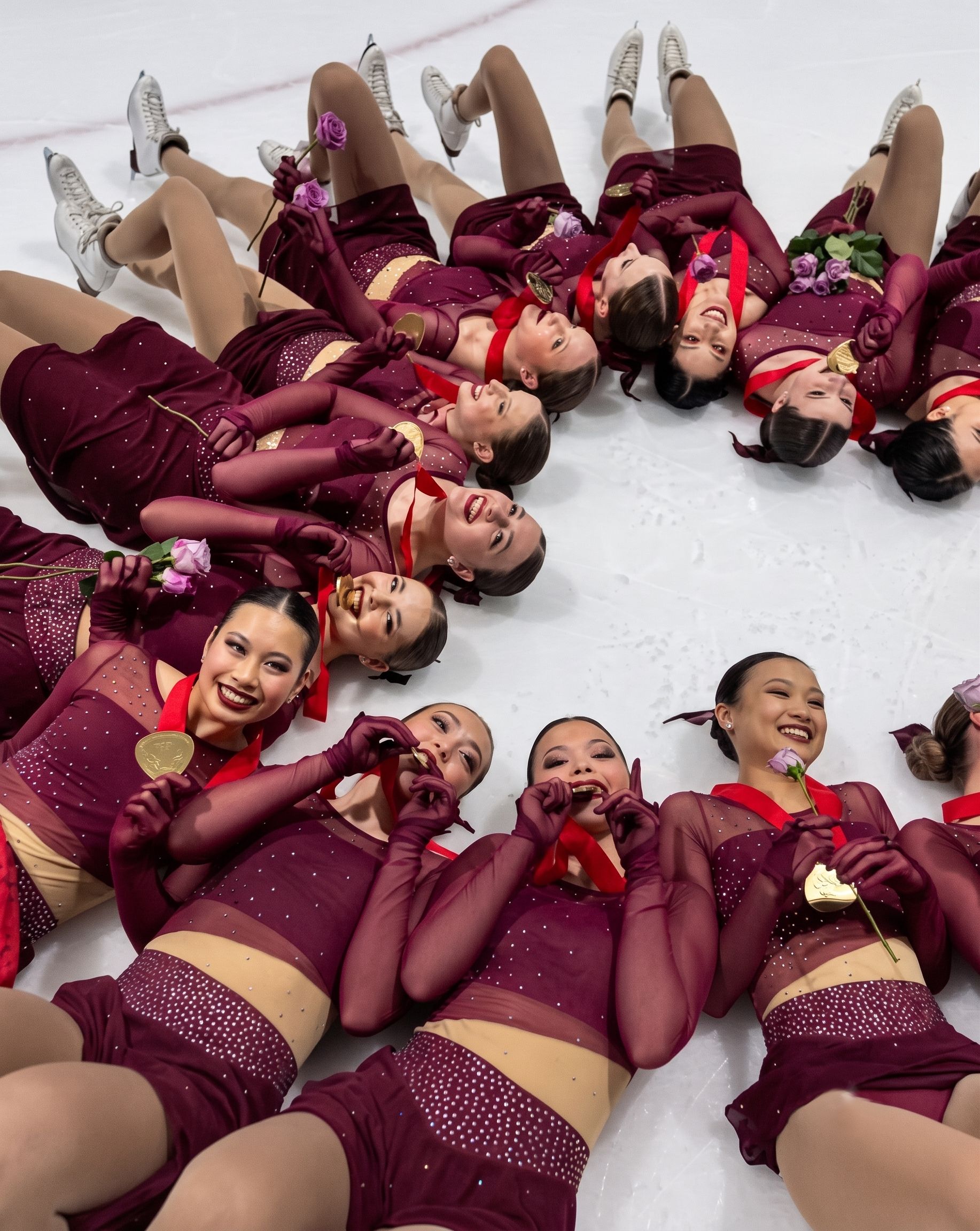Meraki Synchro team on the ice